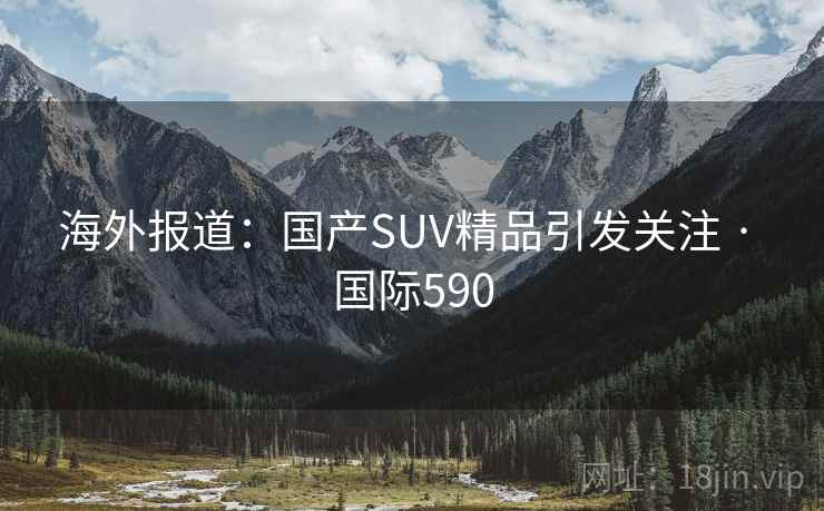 海外报道：国产SUV精品引发关注 · 国际590
