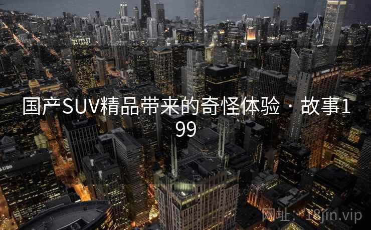 国产SUV精品带来的奇怪体验 · 故事199 第2张 国产SUV精品带来的奇怪体验 · 故事199 第2张