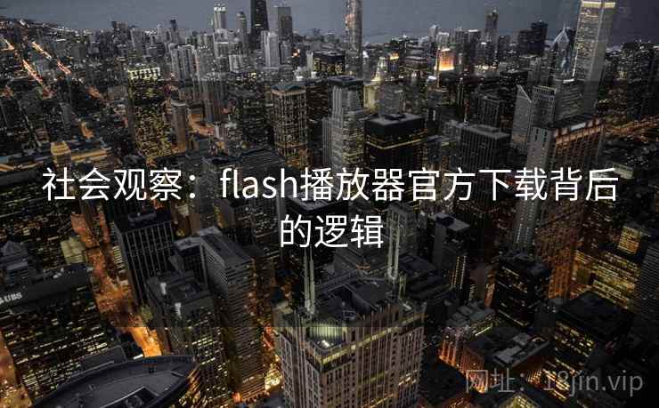 社会观察:flash播放器官方下载背后的逻辑 第2张 社会观察:flash播放器官方下载背后的逻辑 第2张